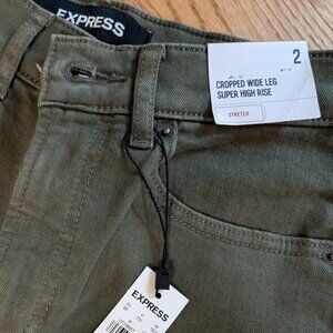 Women's Express Size 2 Super High Rise Wide Leg Pants